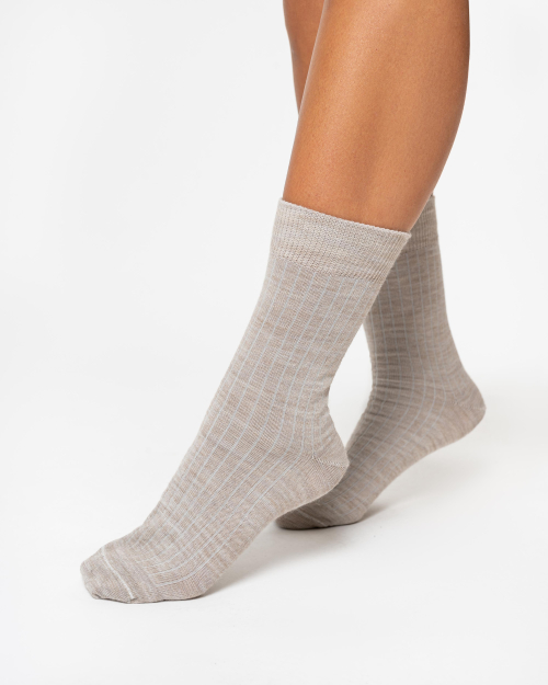 Ponožky vlněné béžová