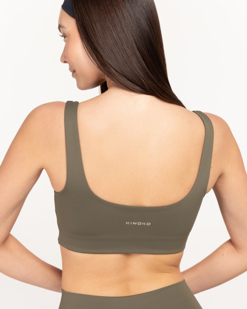 BARA body sportovní podprsenka košíček B/D khaki