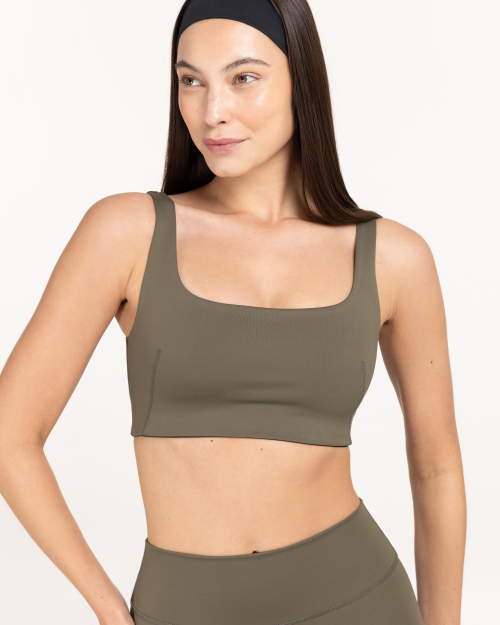 BARA body sportovní podprsenka košíček B/D khaki