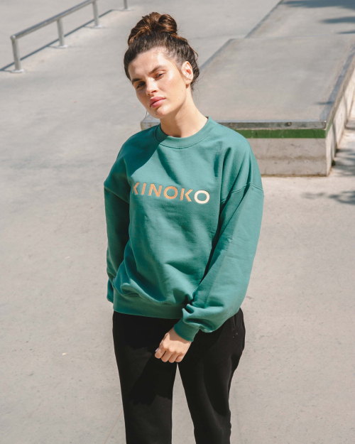 SWEN mikina unisex studená zelená