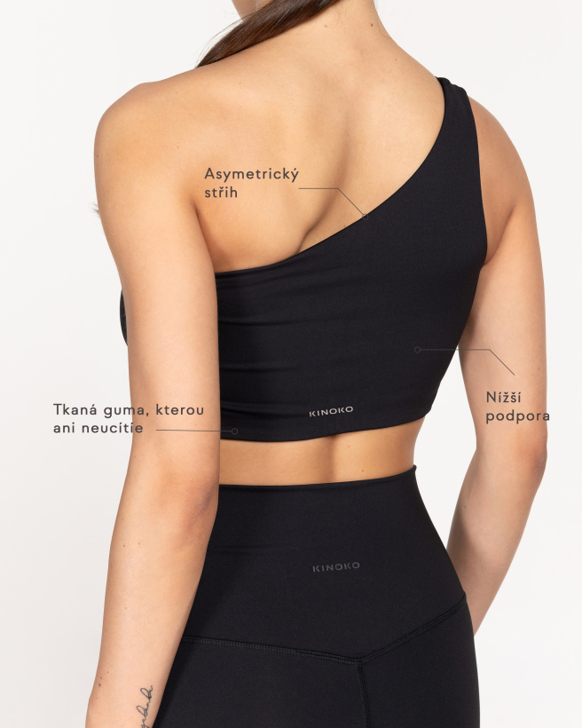 BETTY body sportovní podprsenka košíček A/D černá