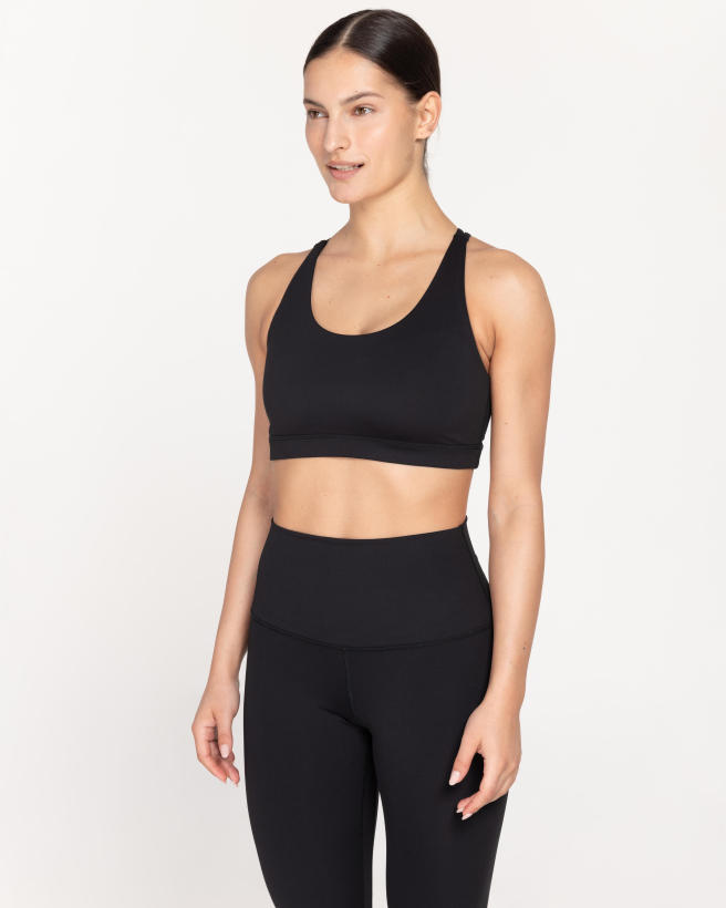 BEBE body sportovní podprsenka čierná