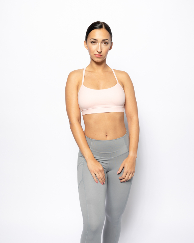 BIBI body sportovní podprsenka růžová | Kinoko